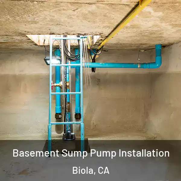  Basement Sump Pump Installation Biola, CA