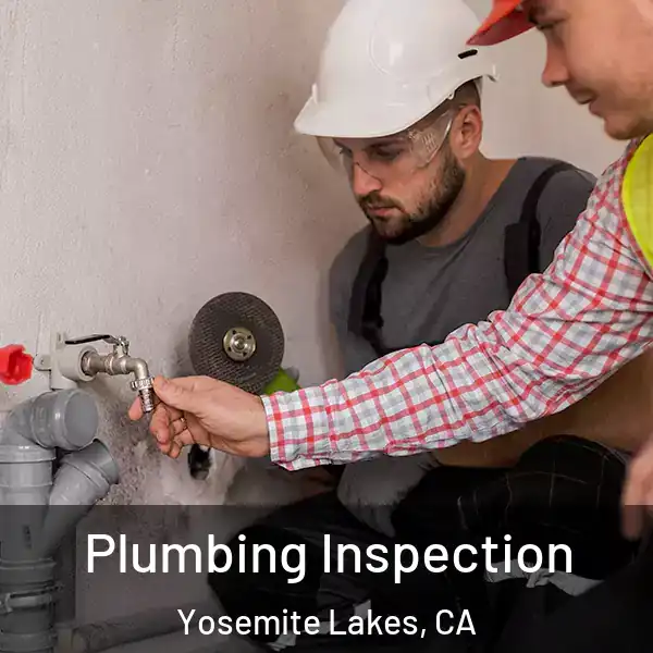  Plumbing Inspection Yosemite Lakes, CA