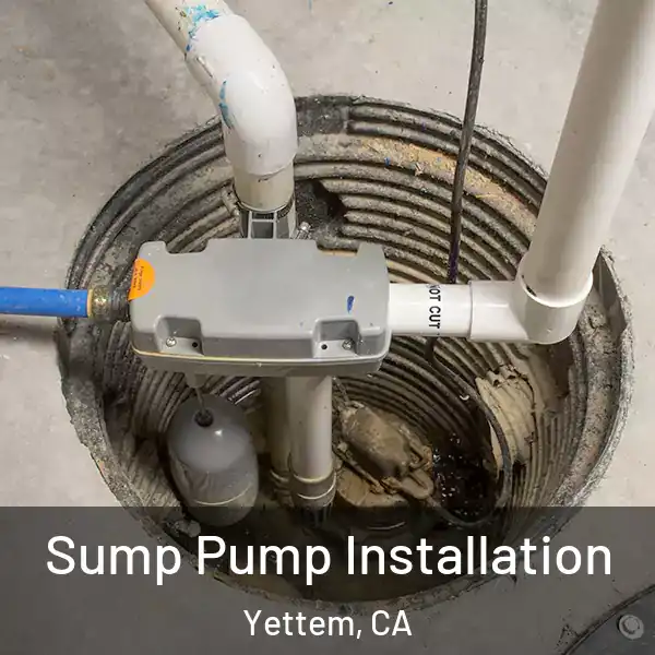  Sump Pump Installation Yettem, CA